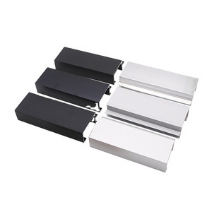 Customized Furniture embedded concealed handle cupboard drawer handles Aluminum G Shaped Handles for Kitchen Cabinets