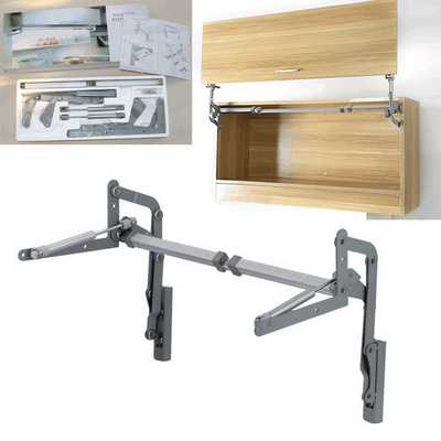 Furniture hardware soft closing cabinet support lift system hydraulic support kitchen lift up lifting system cabinet support