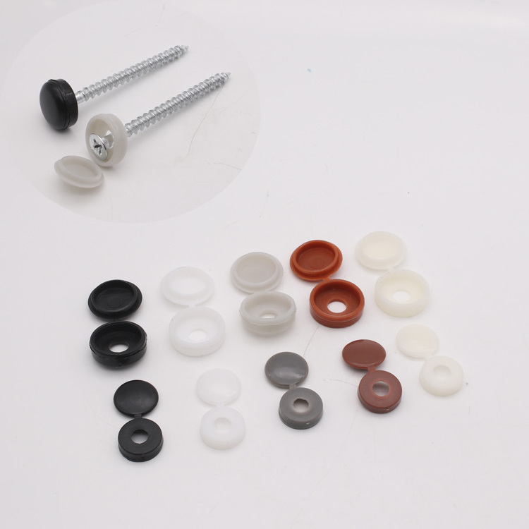 14mm 18mm furniture hardware cabinet plastic nylon head screw hole covers decorative screw cover round for M4 M5 M6 screw