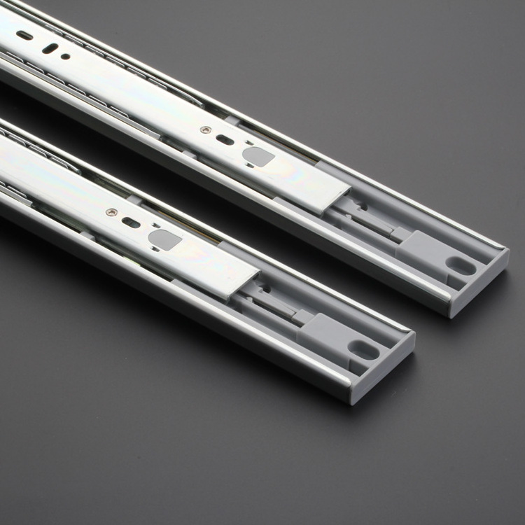 250mm-500mm Drawer Rail Telescopic Slide Furniture Ball Kitchen Cabinet Drawer Slides 4515 Full Extension Metal 80 Pair