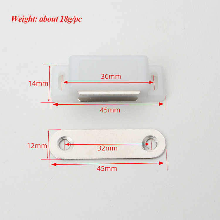 Wholesale Cupboard Wardrobe Closet Closures Cabinet Door Drawer Latch White Plastic  Cabinet Door Catch