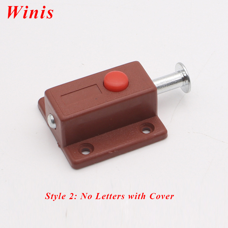 Furniture Hardware Safety Kitchen Cabinet Cupboard Door Push To Open Door Latch Plastic Magnetic Door Catch