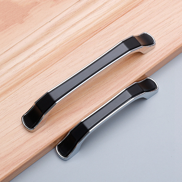 96mm 128mm Furniture Kitchen Cabinet Drawer Pull Handle Zinc Alloy Black Modern China Wholesale G Profile Handle Kitchen Cabinet