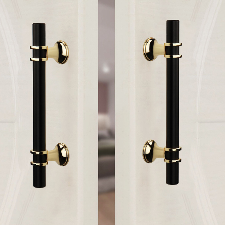 Black Golden Pulls Cupboard Dresser Hollow Bridge Handle Kitchen Cabinet Handles for Bathroom Drawer Pulls Dresser Pulls