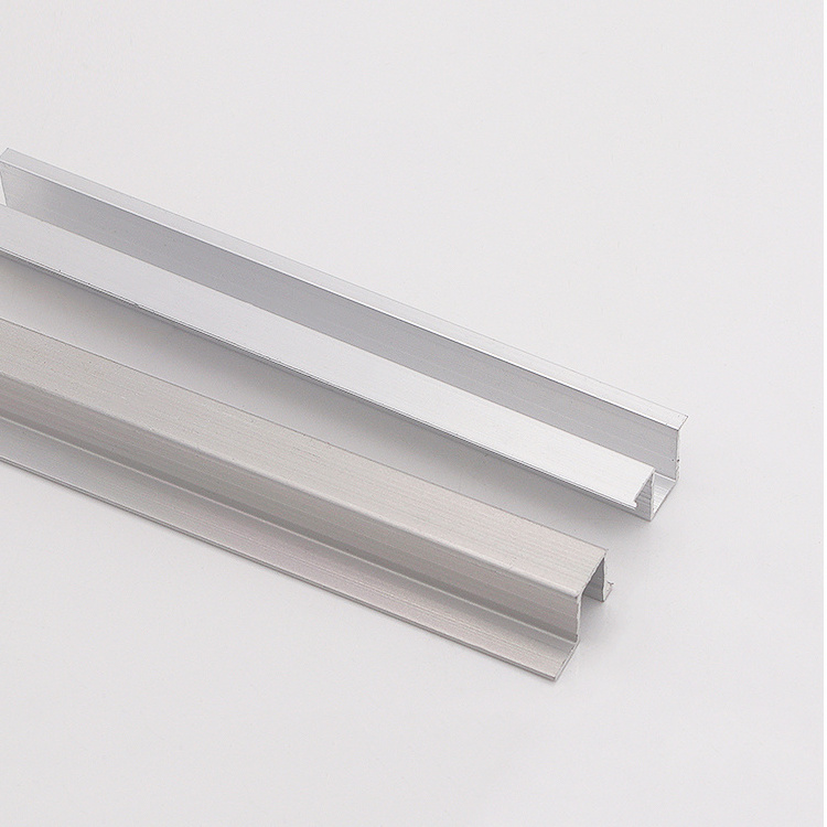 0.7/0.9mm thickness U Shape Aluminum Track for Furniture Cabinet Sliding Door/Aluminum Wardrobe Sliding Door Roller Track