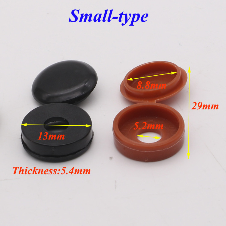 14mm 18mm furniture hardware cabinet plastic nylon head screw hole covers decorative screw cover round for M4 M5 M6 screw