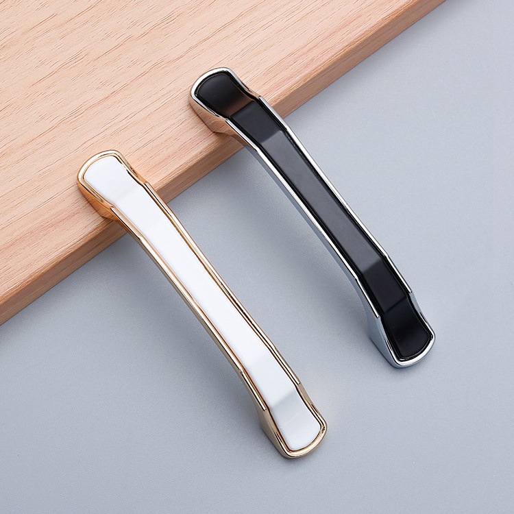 96mm 128mm Furniture Kitchen Cabinet Drawer Pull Handle Zinc Alloy Black Modern China Wholesale G Profile Handle Kitchen Cabinet