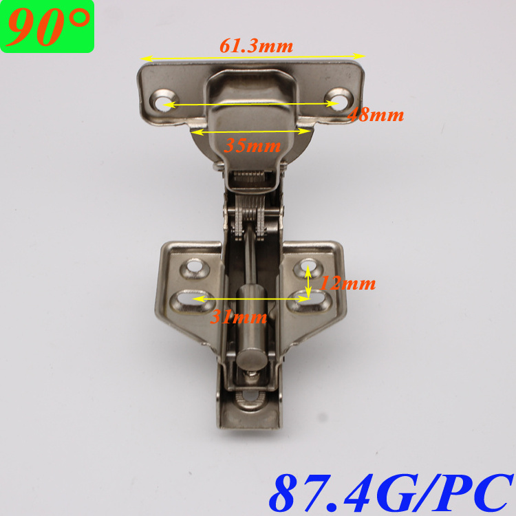 kitchen furniture hardware 90 degree stop locking iron hydraulic hinge with 90 degree stop for Pivot door corner cabinet