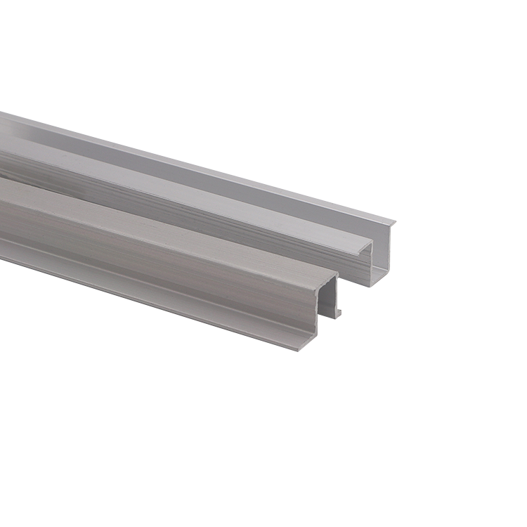 0.7/0.9mm thickness U Shape Aluminum Track for Furniture Cabinet Sliding Door/Aluminum Wardrobe Sliding Door Roller Track