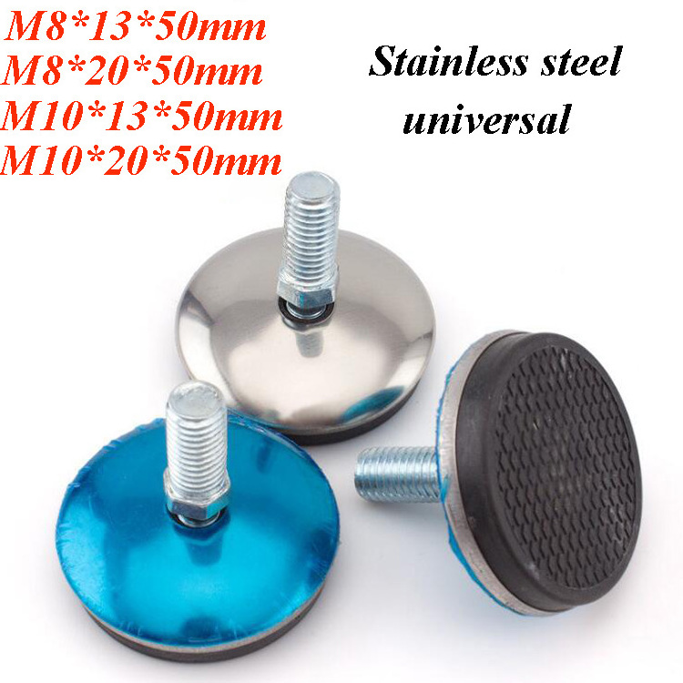 2.5 inch non-slip adjustment universal stainless steel adjustable feet for furniture 50mm adjustable leveling feet for cabinets