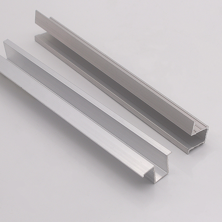 0.7/0.9mm thickness U Shape Aluminum Track for Furniture Cabinet Sliding Door/Aluminum Wardrobe Sliding Door Roller Track