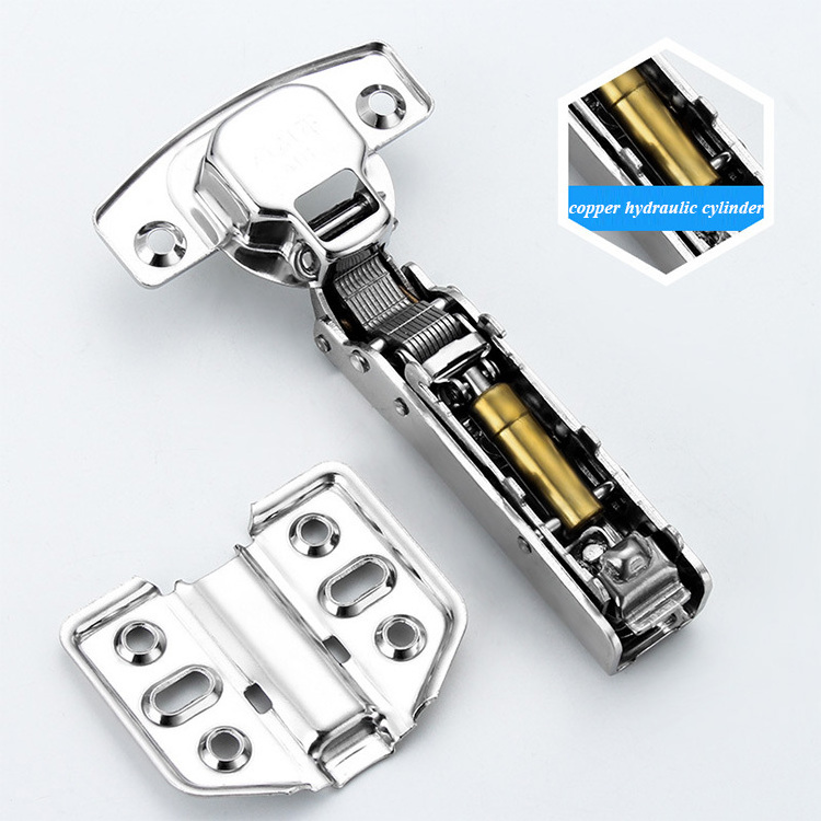 1.2mm Thickness Stainless Steel Soft Close Concealed Hinges Clip On Face Frame Mounting Kitchen Cupboard Door Hinges