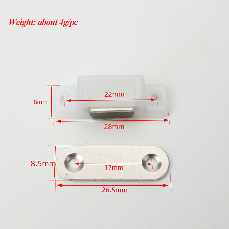 Wholesale Cupboard Wardrobe Closet Closures Cabinet Door Drawer Latch White Plastic  Cabinet Door Catch