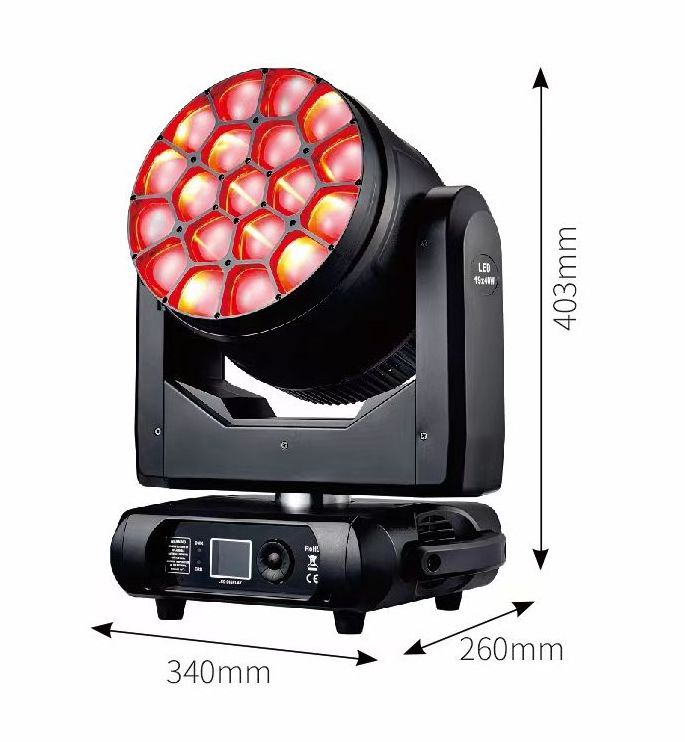 Clay Paky K15 Channel Library big bee eye 19x40w led wash zoom moving head stage dj disco event bar lights