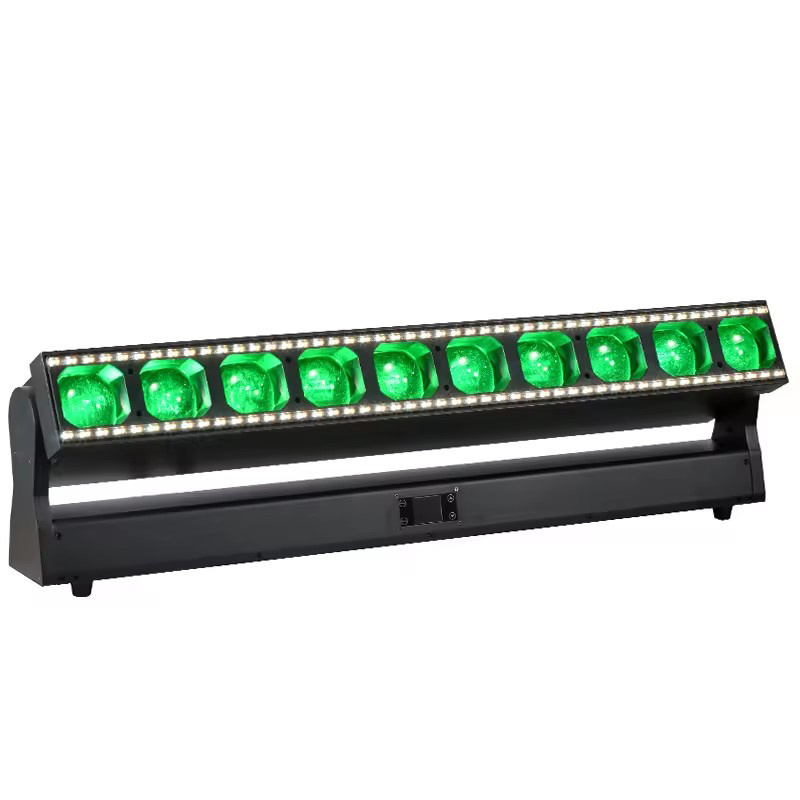 High Power Live Concert Beam Wall Wash Stage Lights RGBW Moving Head Zoom 10x60W Pixel LED Bar