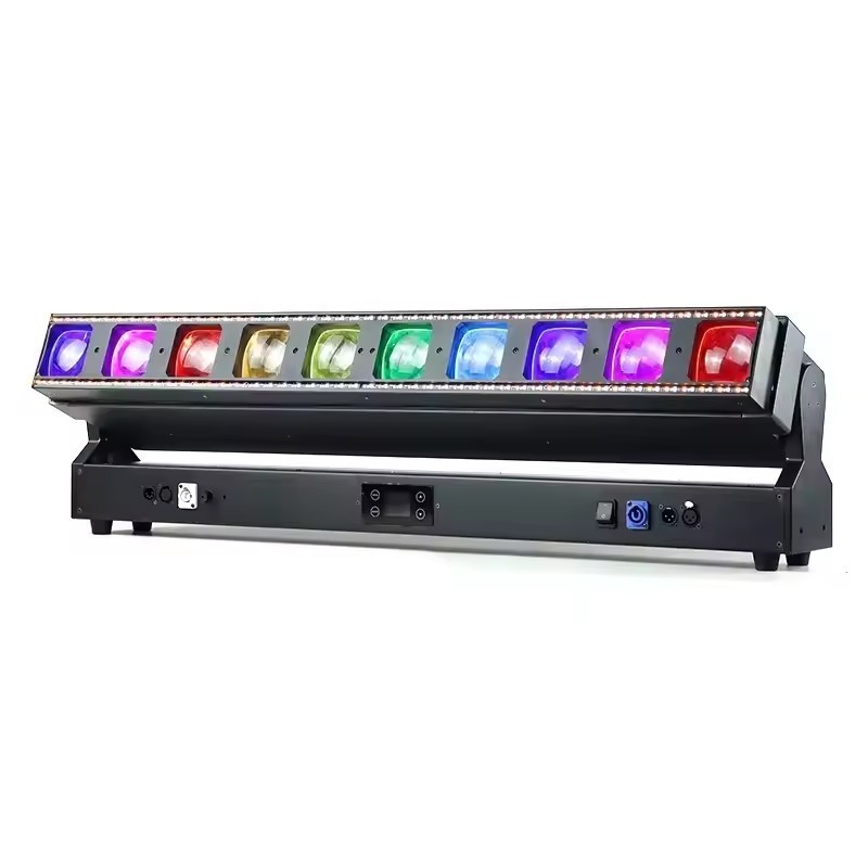 High Power Live Concert Beam Wall Wash Stage Lights RGBW Moving Head Zoom 10x60W Pixel LED Bar