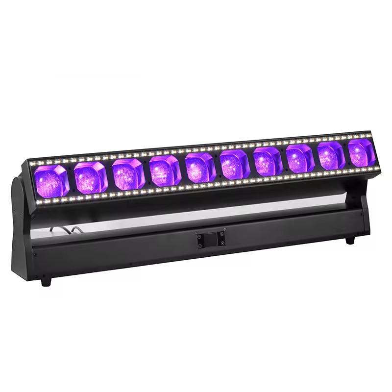 High Power Live Concert Beam Wall Wash Stage Lights RGBW Moving Head Zoom 10x60W Pixel LED Bar