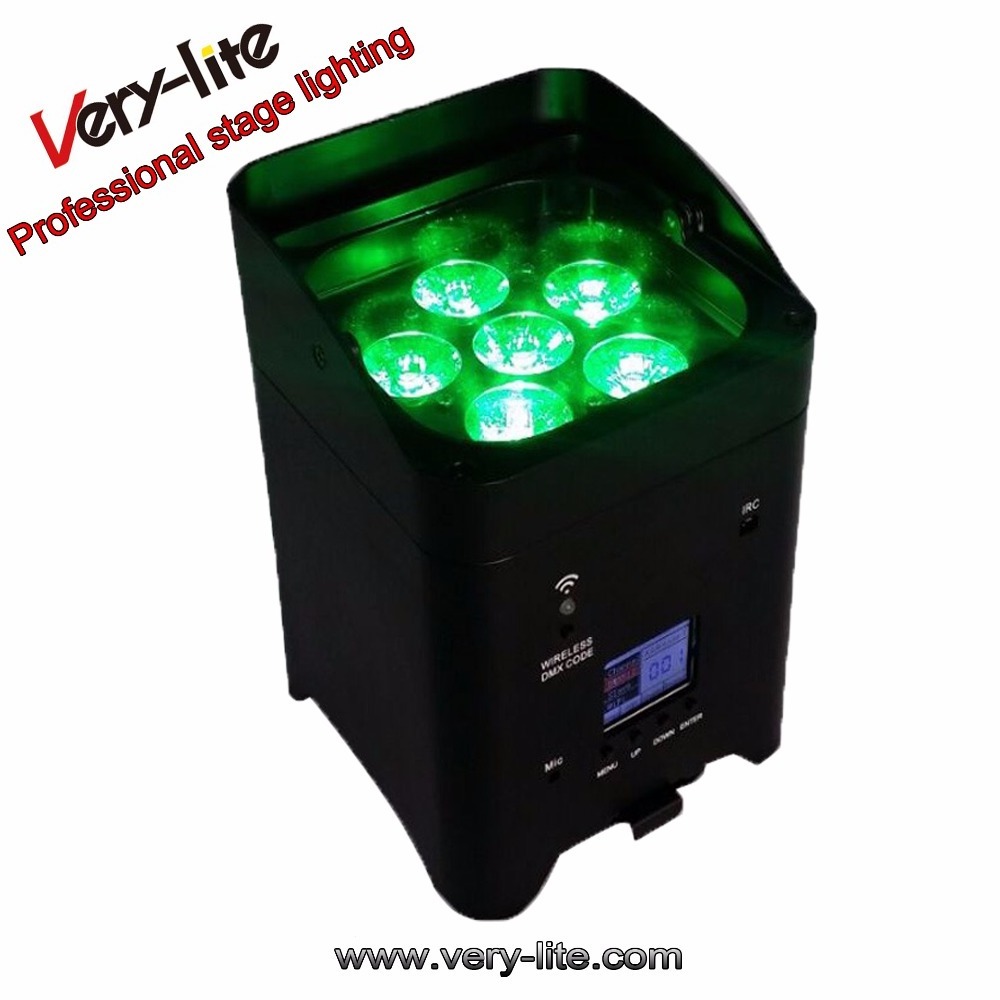 6x18w rgbwa uv 6in1 led par battery powered Pro Lights Smart Bat Wireless LED Uplighter