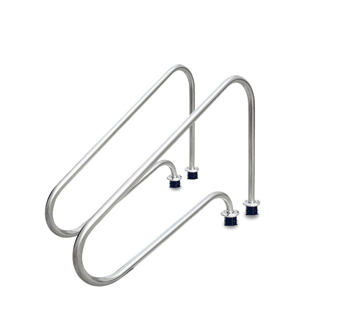 Removable stainless steel swimming pool handrail fittings accessory