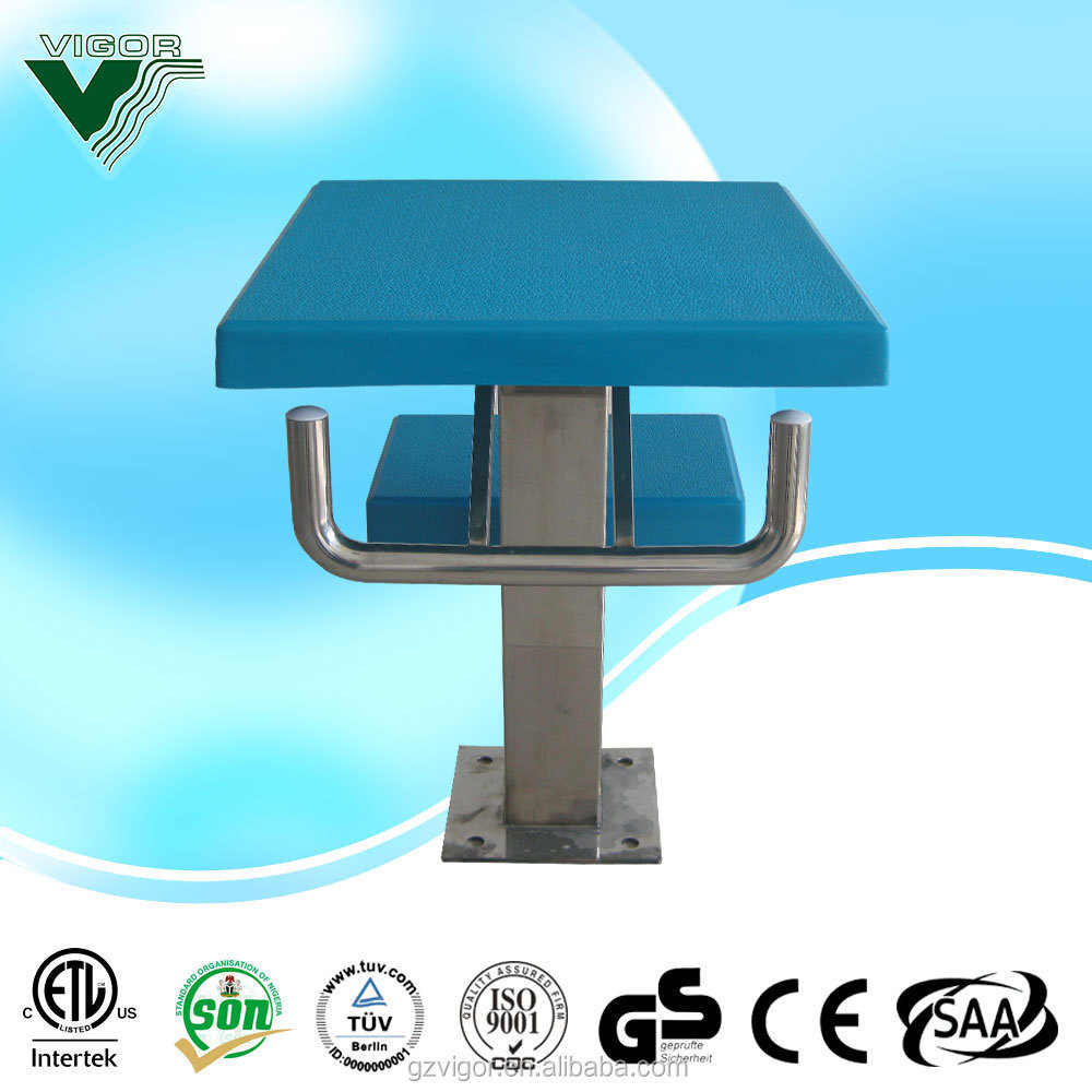 Durable fiberglass pool starting platform / swimming pool starting block