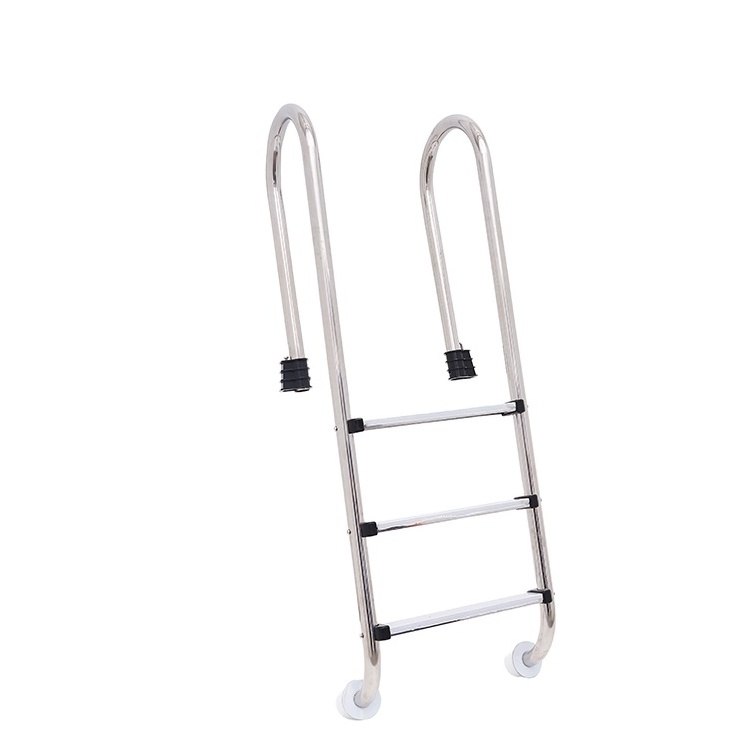 China Factory Portable 2/3/4/5 Steps 304/316 Stainless Steel 1.0/1.2mm Non-Slip SF Series Ladder for Swimming Pool Pool Ladder