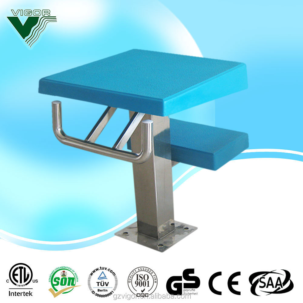 Durable fiberglass pool starting platform / swimming pool starting block