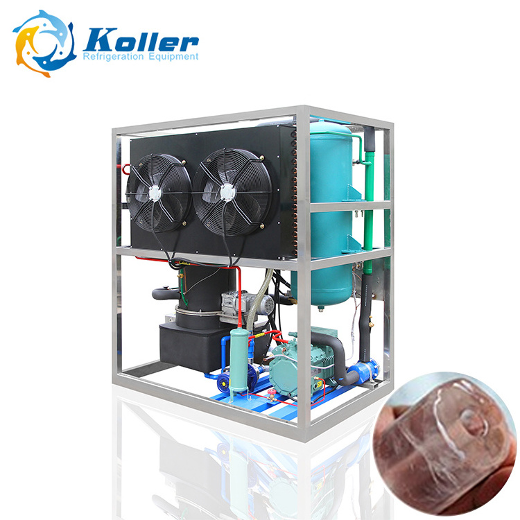 2-tons Air Cooling Tube Ice Machine for Whisky Beverage Cooling Edible Tube Ice Maker Koller