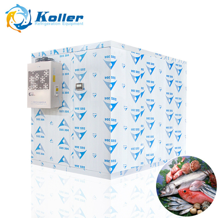 Koller Top Selling Storage Refrigeration Cooling System Cooler Rooms High Quality Walk-In Deep Freezer Cold Room For Seafood