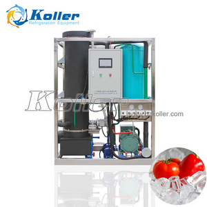 2-tons Air Cooling Tube Ice Machine for Whisky Beverage Cooling Edible Tube Ice Maker Koller