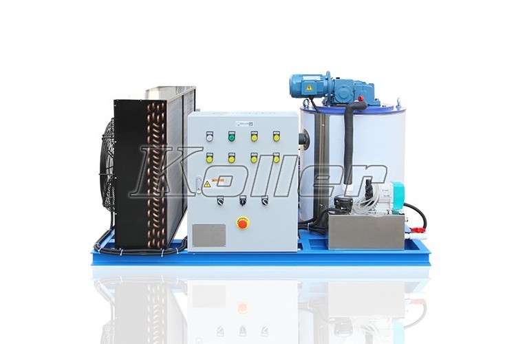 1ton small ice maker can be installed on fishing boat seawater flake ice making machine for fishery industry