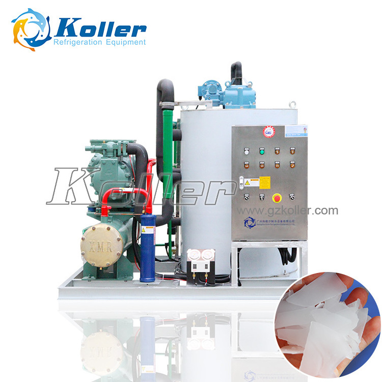 5 tons commercial ice maker for fishing boat flake ice making machine koller