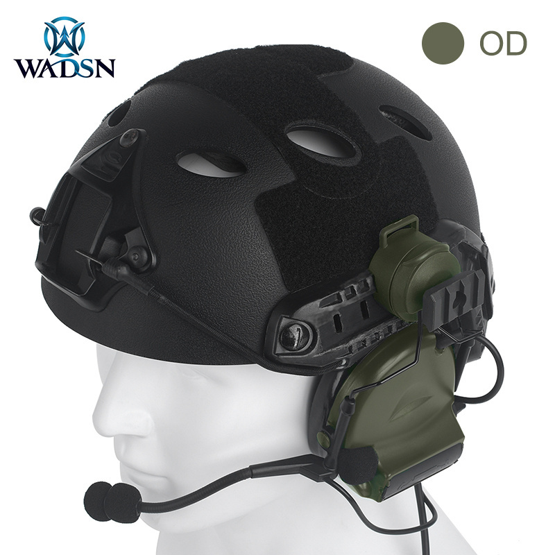 WADSN Comtac II Headset with Helmet Earphone Rail Holder Noise Reduction Headphone Outdoor WZ210