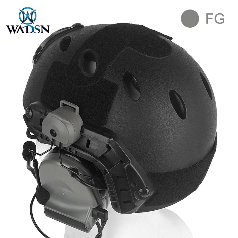 WADSN Comtac II Headset with Helmet Earphone Rail Holder Noise Reduction Headphone Outdoor WZ210