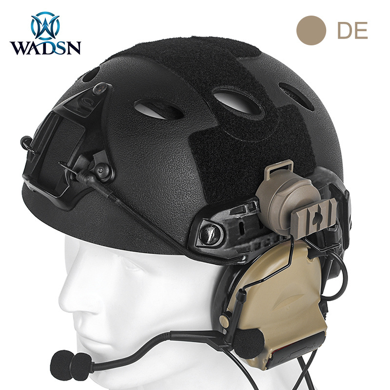 WADSN Comtac II Headset with Helmet Earphone Rail Holder Noise Reduction Headphone Outdoor WZ210