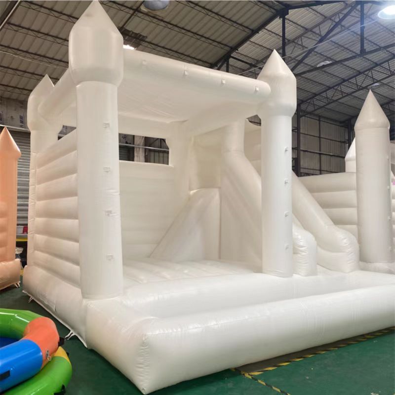 inflatable bounce white mini castle soft play for kids soft play area for baby