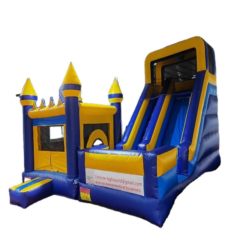 Commercial kids playground obstacle toboggan bouncy water slide combo bounce house inflatable bouncer jumping castle