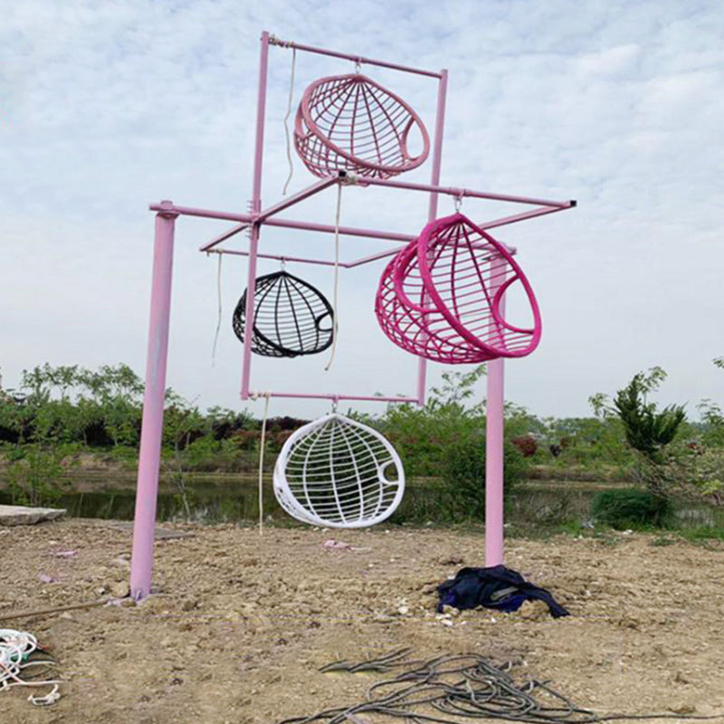 Waimar Scenic spot park playground amusement equipment rotating hanging basket happy mini ferris wheel