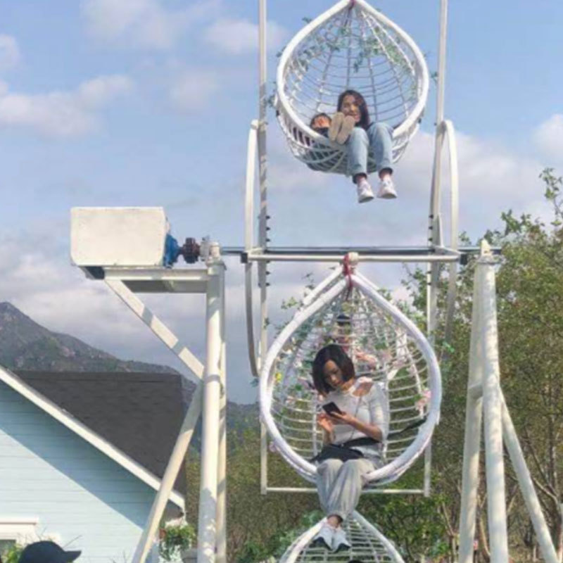 Waimar Scenic spot park playground amusement equipment rotating hanging basket happy mini ferris wheel