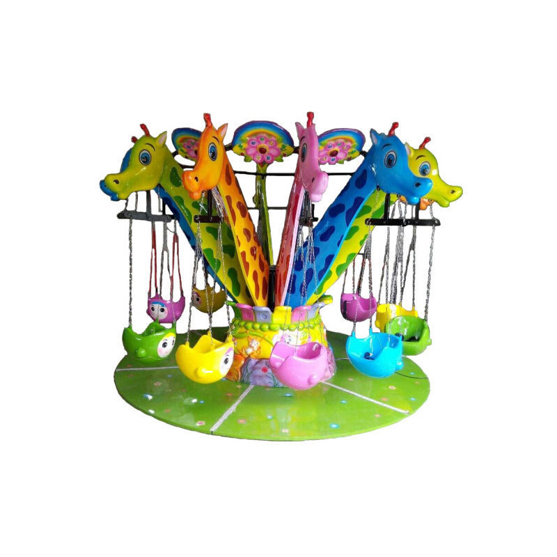 Attraction Amusement Park Rides Children Carnival Games Rotating 12 Seats Mini Flying Chair Swing Ride