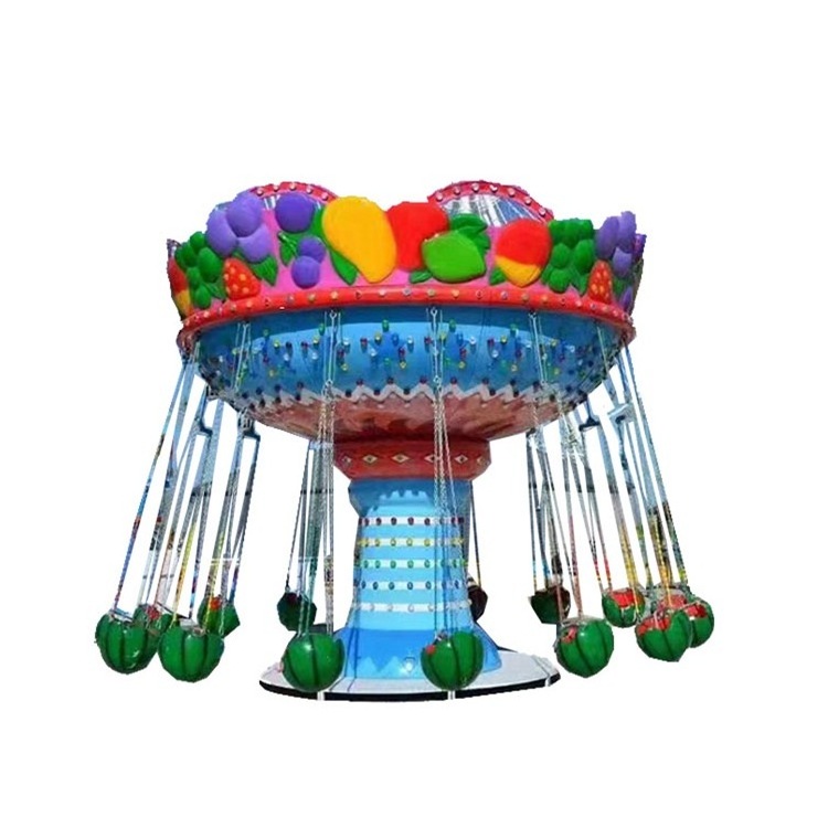 Attraction Amusement Park Rides Children Carnival Games Rotating 12 Seats Mini Flying Chair Swing Ride