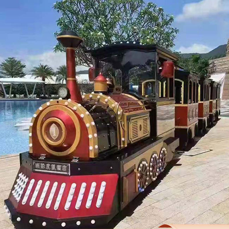 Amusement Park Battery Trackless Train Ride Tourist Attraction Road Train for Sale