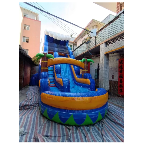 Commercial kids playground obstacle toboggan bouncy water slide combo bounce house inflatable bouncer jumping castle