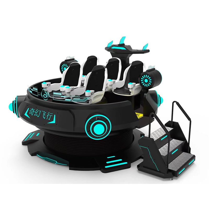 Indoor Amusement New Attractive 9d Virtual Reality Standing Crazy 360vr Ufo 5 Players Vr Arcade Machine