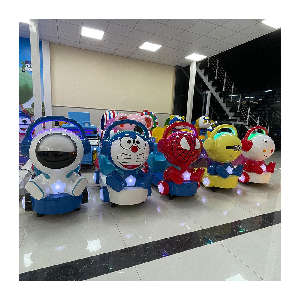 New kiddie rides  coin operated fiberglass swing electric car  small train  kiddie ride game machine