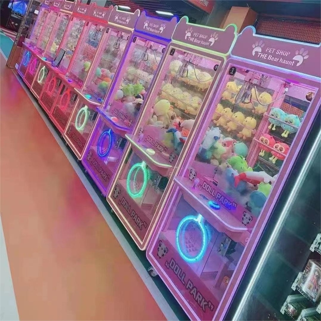 Hot sale Cash And Coin Operated Prize Selling Candy Grabber Lucky Star Arcade Stacker Game Toy Claw Machine