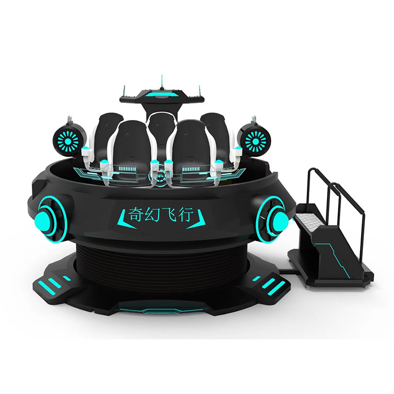 Indoor Amusement New Attractive 9d Virtual Reality Standing Crazy 360vr Ufo 5 Players Vr Arcade Machine