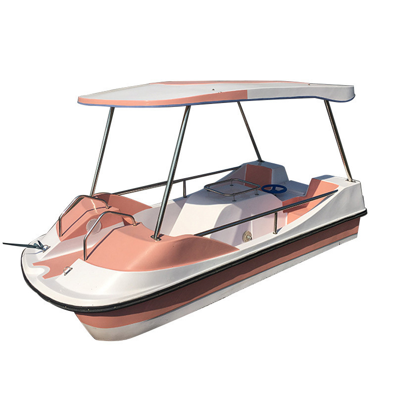 aqua pedal water bike boat with fiberglass material Rocket model pedal boat with 2 seats for sale