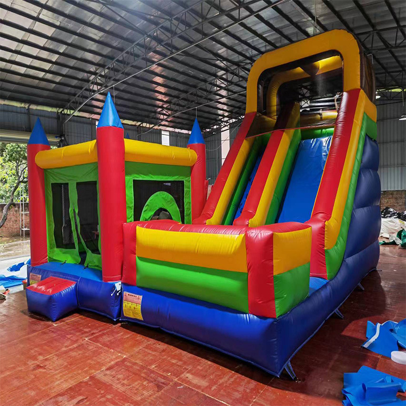 Commercial kids playground obstacle toboggan bouncy water slide combo bounce house inflatable bouncer jumping castle