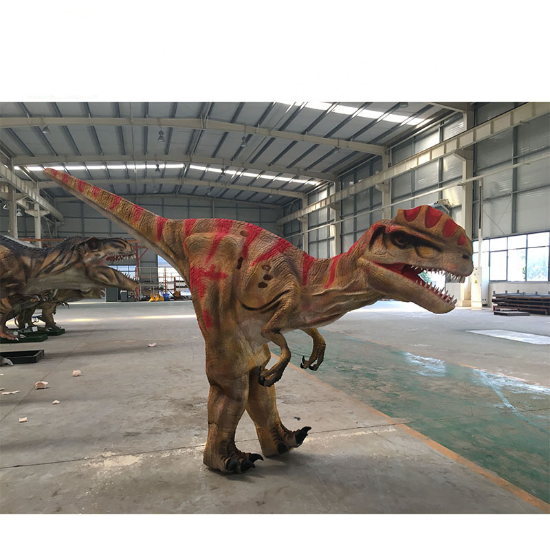 hand made realistic dinosaur costumes of velociraptor