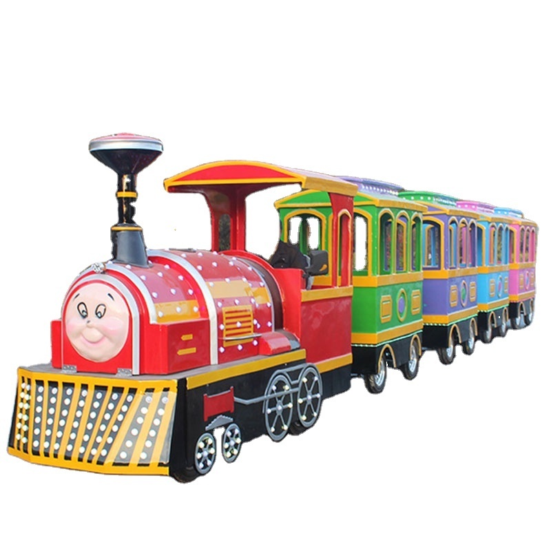 Amusement Park Battery Trackless Train Ride Tourist Attraction Road Train for Sale